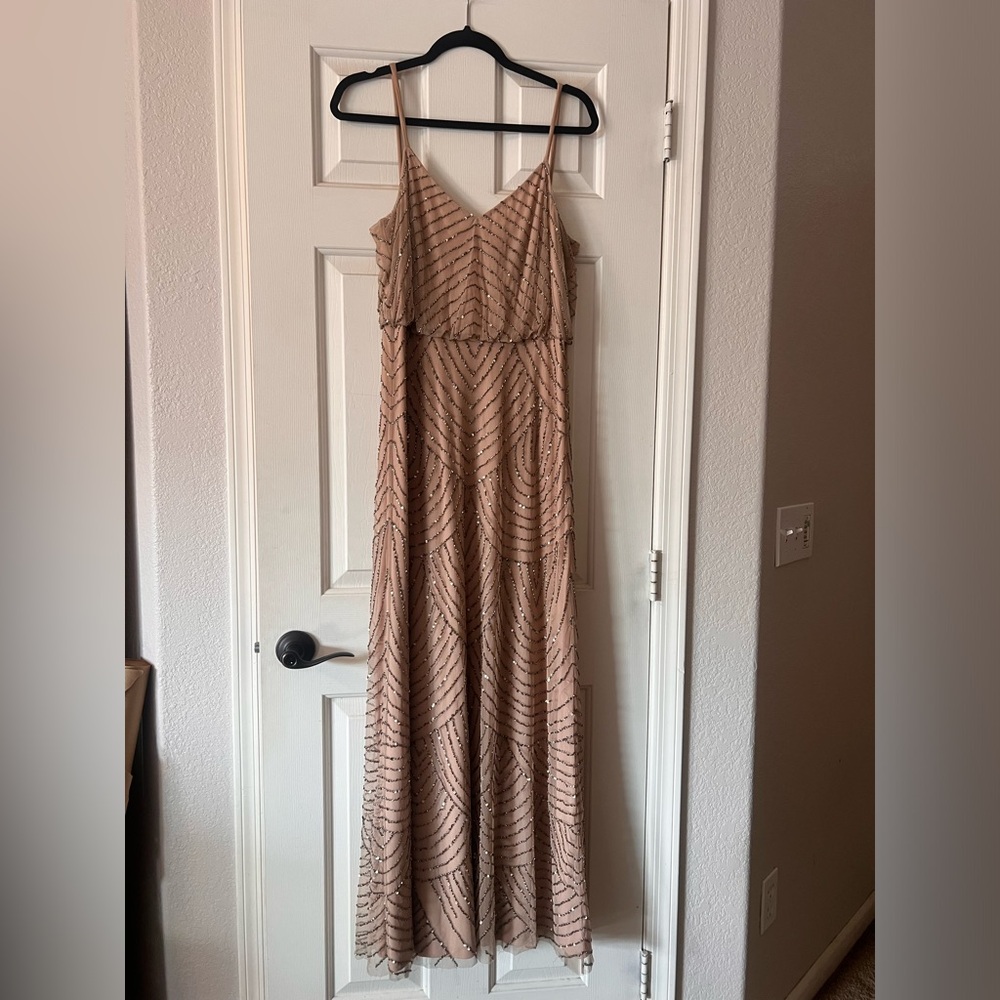Adrianna Papell US size 6 - light pink beaded dress